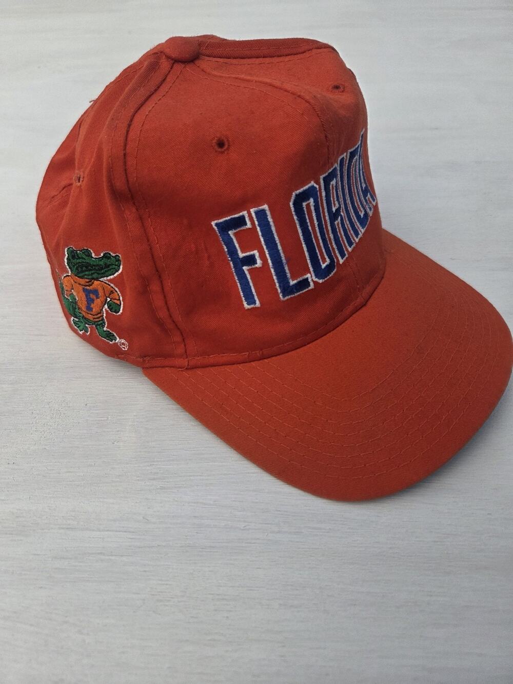 Vtg Florida Gators Snapback Hat Cap Orange Adjustable NCAA 90s Football Youth